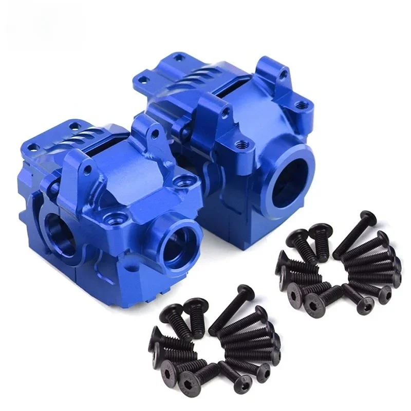 Metalen Versnellingsbak Voor En Achter Differentiële Behuizing 6880 6881 Voor 1/10 Traxxas Slash 4X4 Vxl Rustler Stormloop Hoss Upgrade-Onderdelen - afbeelding 2