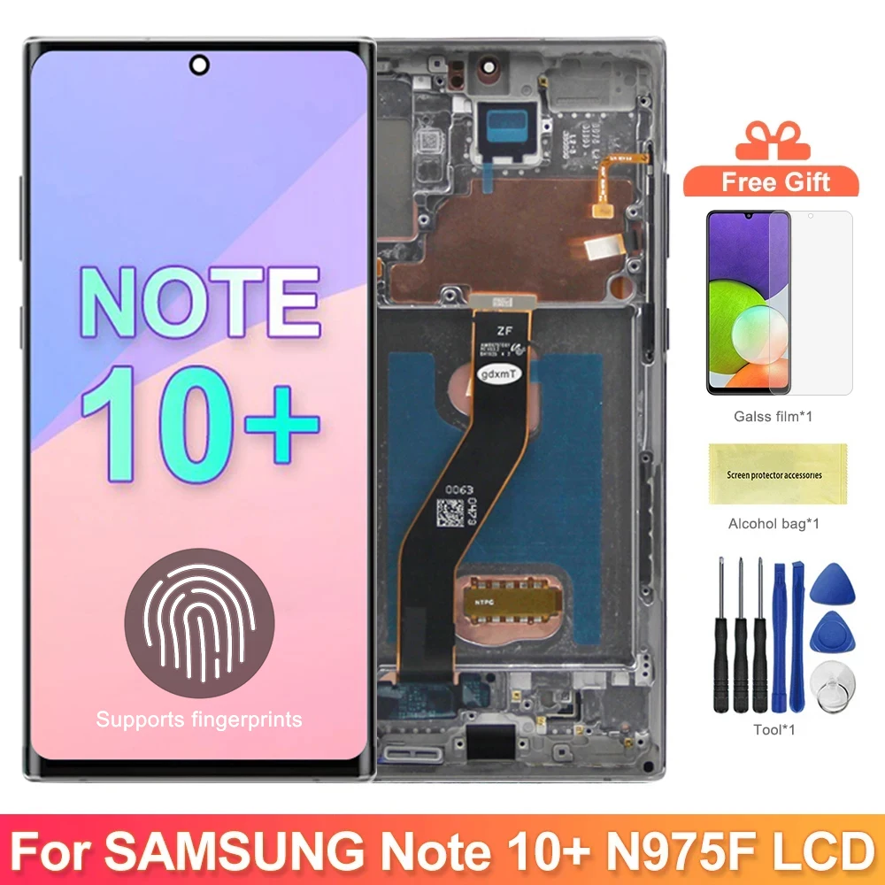 TFT Note 10 Plus Display Screen Assembly for Samsung Galaxy Note10+ N975F N975F/DS Lcd Display Touch Screen with Frame Parts