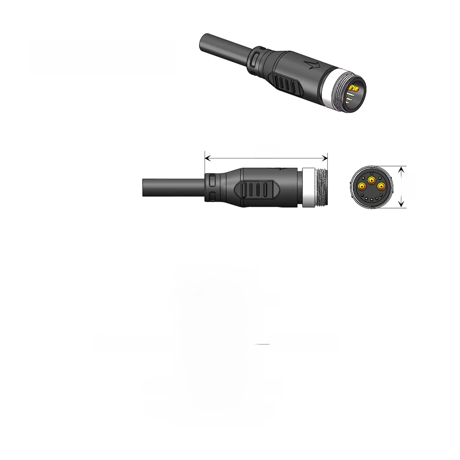 AliExpress EBKE Compatible with bafang G060 G062 JULET 1019-AG Male HUB motor cable 3+7pin