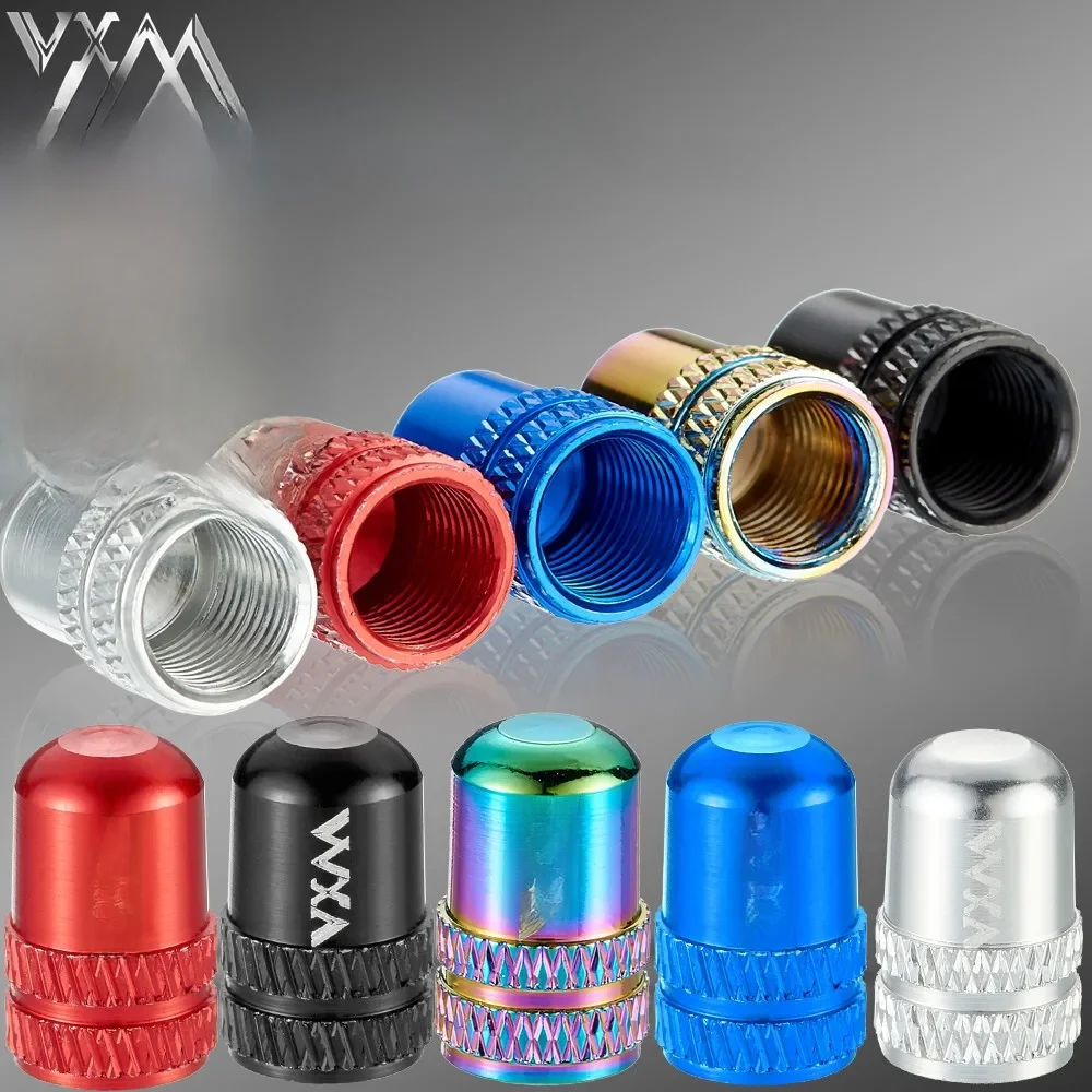 AliExpress UK VXM Bicycle Valve Caps Cycling American Style Aluminum CNC Anodizing Multi-color Tire Nozzle Nut Cap MTB Bike Cover Accessories