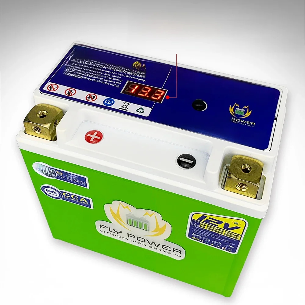 Eu Voorraad 4L-BS 5L-BS 7A-BS 9-BS 160 ~ 350 Cca Lithium Motorfiets Starter Batterij Scooter 12V LiFePO4 Motor Batterij met Bms - afbeelding 2
