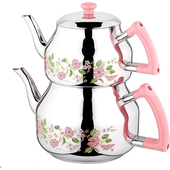 Marmaris Pink Mini Patterned Teapot Top Teapot