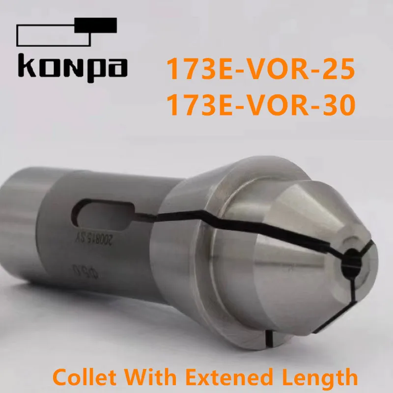 E173-VOR-25 E173-VOR-30 Collet With Extened Nose CNC Automatic Lathe Extra Long Extened Length F48 173E Collet Chuck