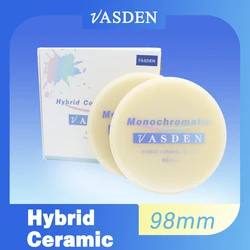 Vasden Dental Hybrid Ceramic Blocks, Composite Milling Disc, 98mm, CAD, CAM, 98mm, para Laboratório Odontológico, A2, A3, BL1, BL2