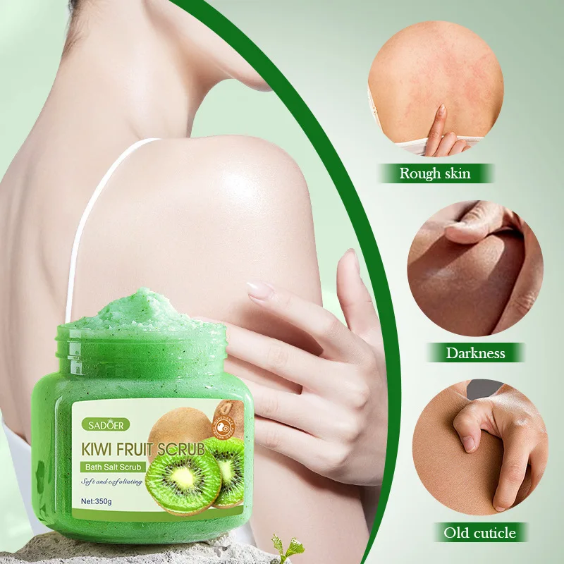 Instant 350G Fruit Body Scrub Skin mooth Softens Cuticles Sugar Avocado Strawberry Sherbet Face Moisturizing Exfolianting