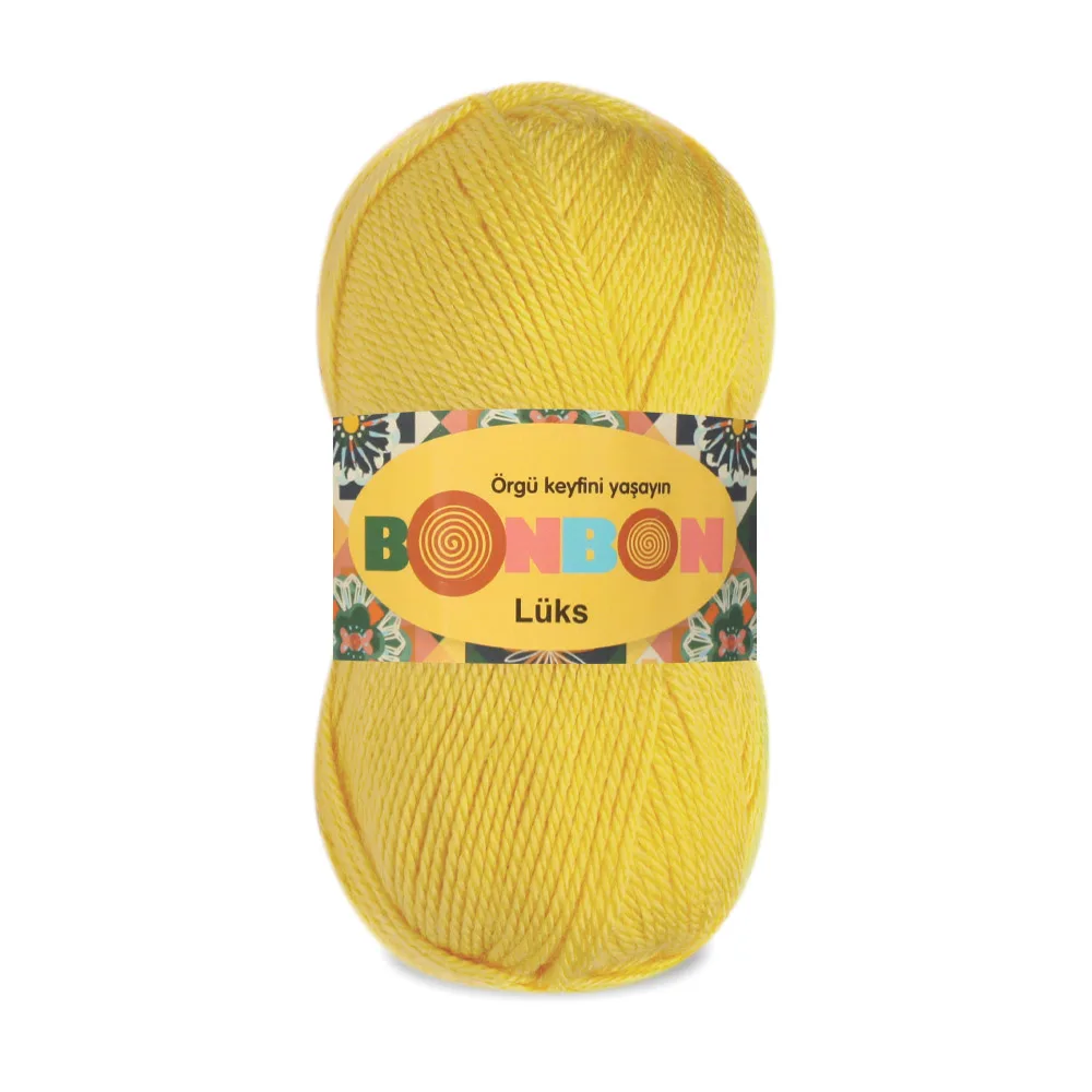 Nako Bonbon Lüks Hand Knitting Yarn, 100 Grams Of 240 Meters, 50 Color, Acrylic, Yarn, Bedspread, Blanket, Shawl, Top Clothes, Home Decoration, MADE