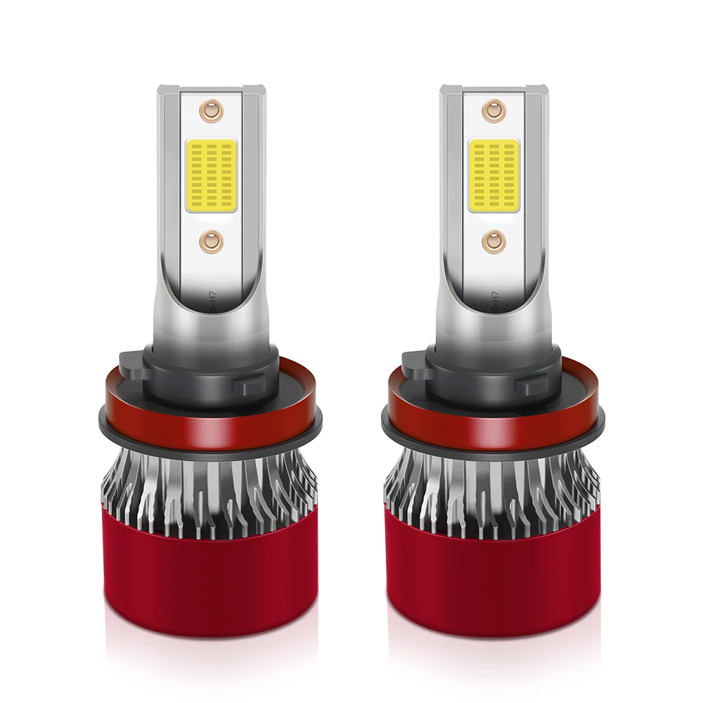 LED H4 H7 سيارة العلوي H1 لمبة H8 H11 9005 HB3 9006 HB4 9007 H13 9012 Led المصابيح الأمامية 20000LM توربو مروحة DC12V COB السيارات الخفيفة