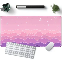 Mouse Pad Cute Aesthetic Big xxl Large Kawaii women Desk Mouse pads Anime Computer Mat Office Mousepad 900x400 Pink Gamer Pc