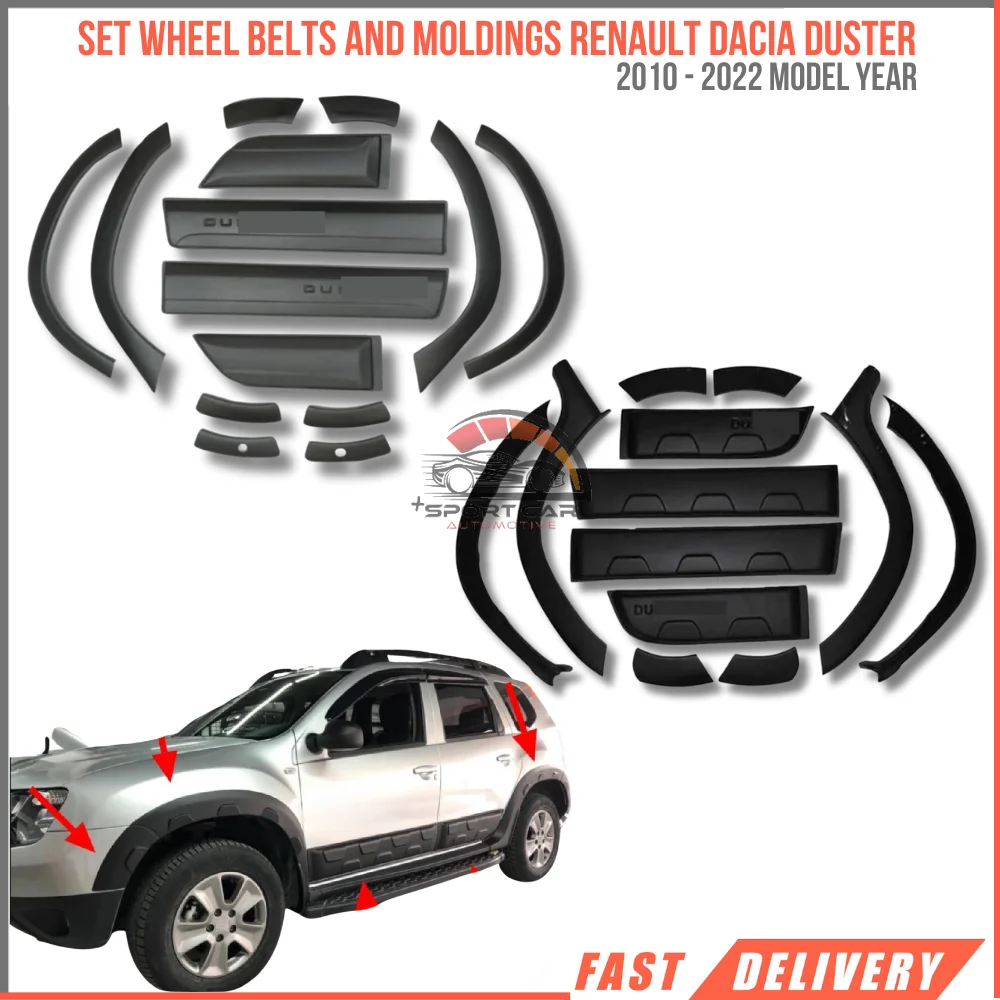 For Set wheel belts and moldings Renault Dacia Duster 2010 2022 car decorations full set bumpers Trim covers 4x4