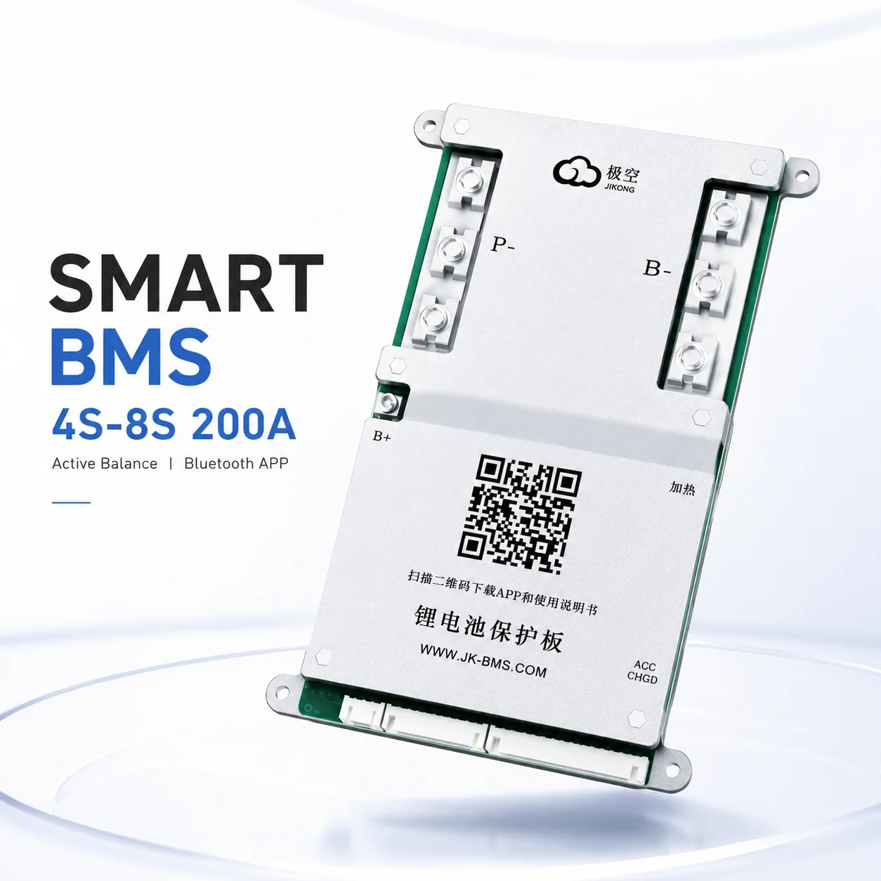 Smart Bms 24S 200A Bluetooth Lifepo4 - JIKONG JK-B2A24S30P Inteligentna Płytka Zabezpieczająca Baterię
