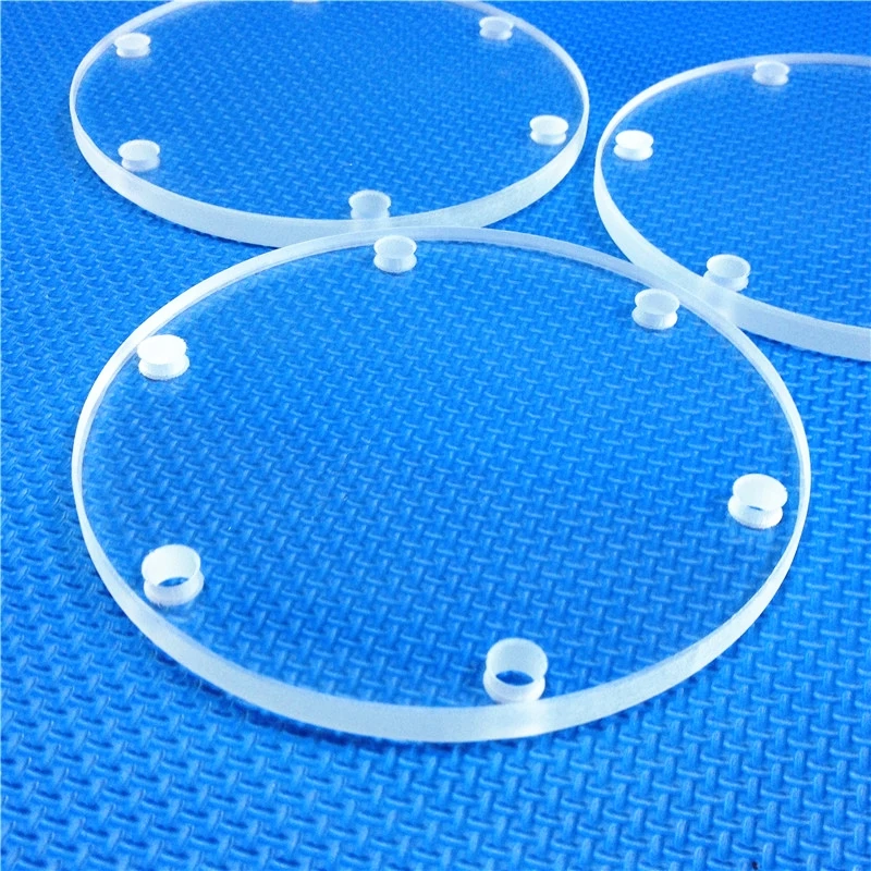 High transmittance UV quartz glass plate sheet for optical instruments UVC light