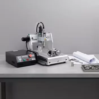 LY 4030 CNC Engraving Machine 0.8KW/1.5KW 3/4-Axis LPT/USB Port Handle Router for Metal PCB Metal Engraver Ball Screw