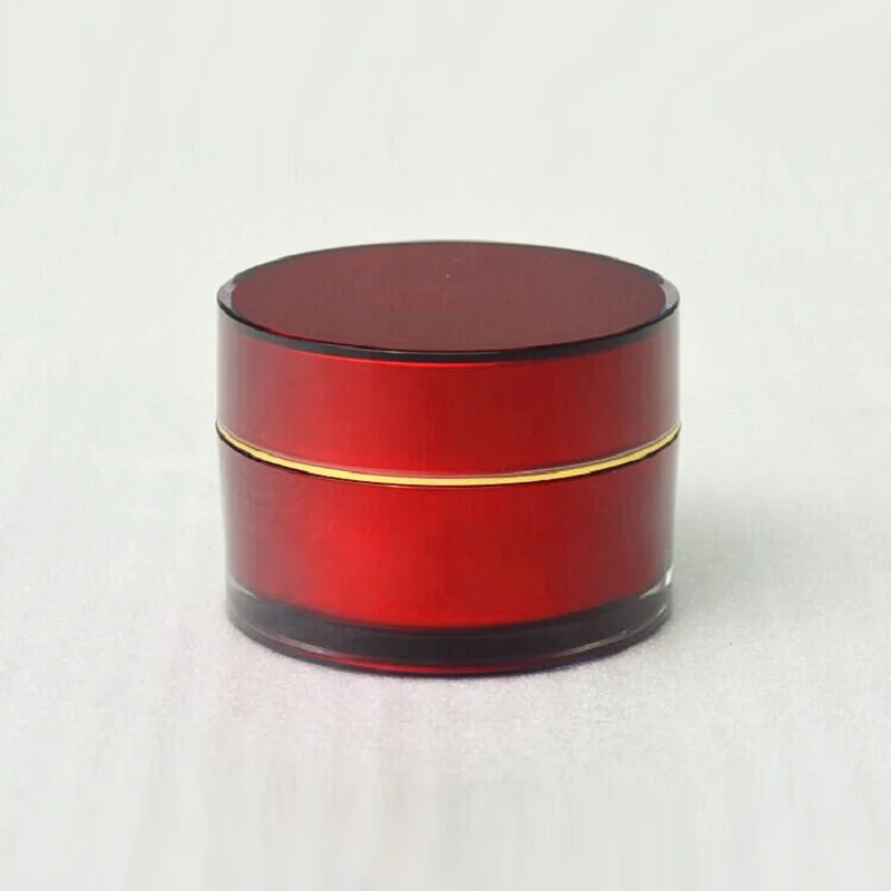 

50G straight round plastic acrylic pot tin bottle day night cream/essence/moisturizer/gel eye serum whitening cosmetic packing