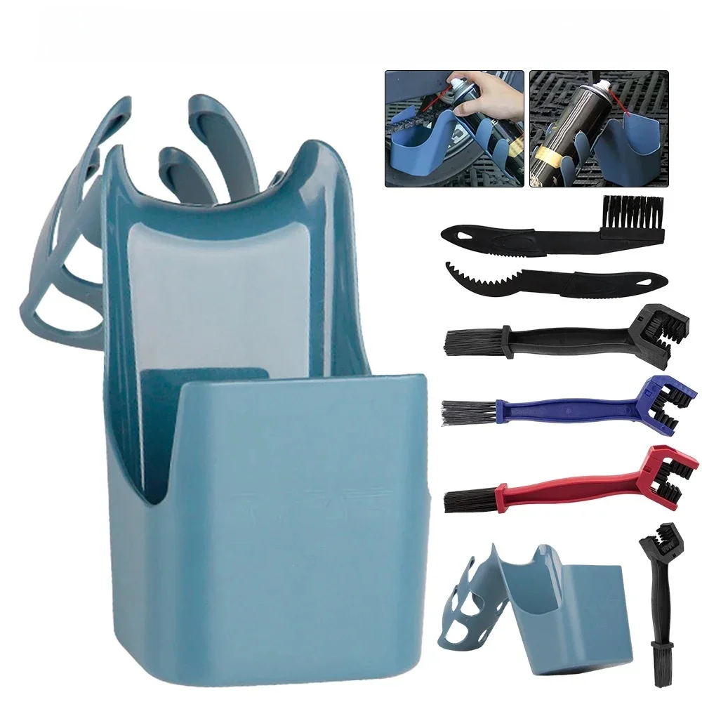 AliExpress 4-In-1 Oil Storage Tool Box Chain Cleaning Tool Bike Motorcycle Oil Storage Tool Widely Used Chain Oil Anti-spray Scrubber Tools