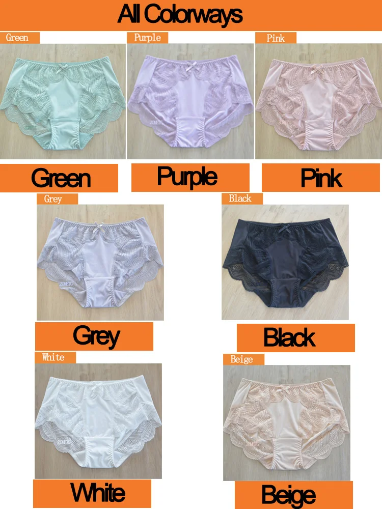 Lace Underwear Plus Size Briefs Women Underpanty Accept Mix color Order Lace Underwear pink panties women\'s fashion