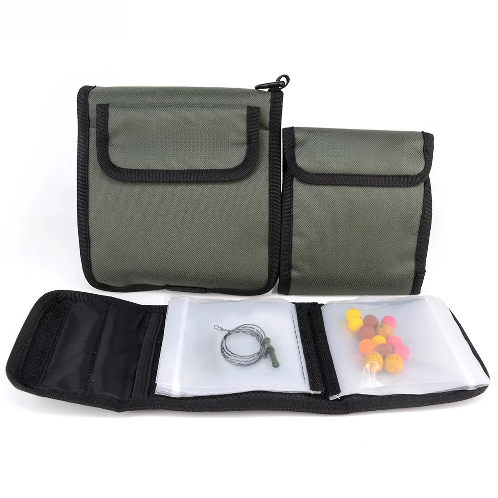 Hirisi – sac de plate-forme de pêche, sac de rangement d'accessoires de matériel pour plate-forme de pêche à la carpe, portefeuille, plate-forme de cheveux, sac de transport Transparent