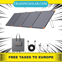 450 Watt Portable Solar Panel 38V Foldable N-Type 16BB IP68 Waterproof for Power Station Solar Generator 25% Efficiency