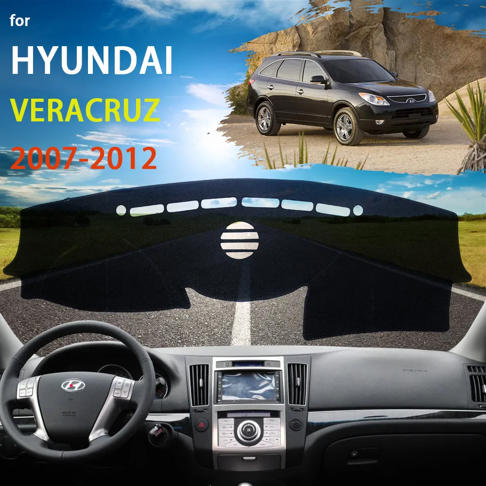 Dashboard Cover Pad Protective For Hyundai Veracruz ix55 2007 2008 2009 2010 2011 2012 Car Accessories Dash Board Anti-UV Carpet