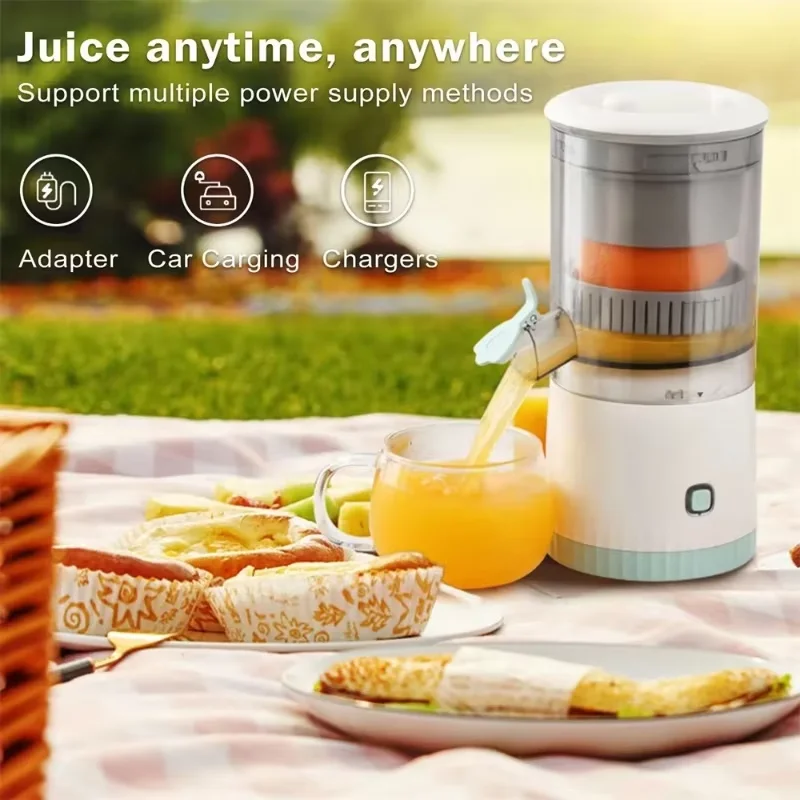 Citrus Orange Juice Maker Machine  Electric USB Charge Portable Hands Free Citrus Orange Juice Maker Machine Citrus Juicer