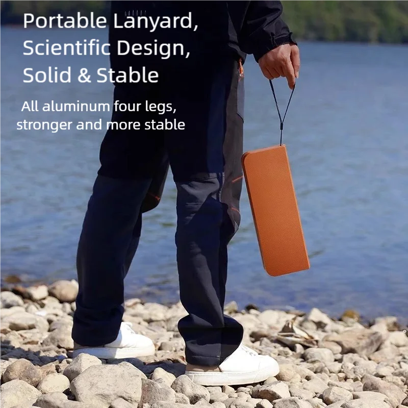 Ultra-light Aluminum Alloy Portable Storage Outdoor Camping Pony Folding Chair Portable Folding Fishing Stool Pony Stool image 2