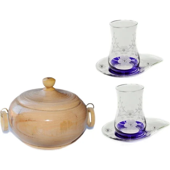 

Başak 13 Pieces Nature Blue Stone Tea Set Set et