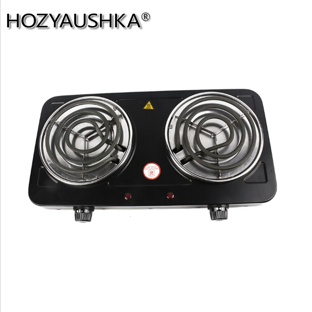 black 2000W double-ended spiral tube electric furnace without radiation