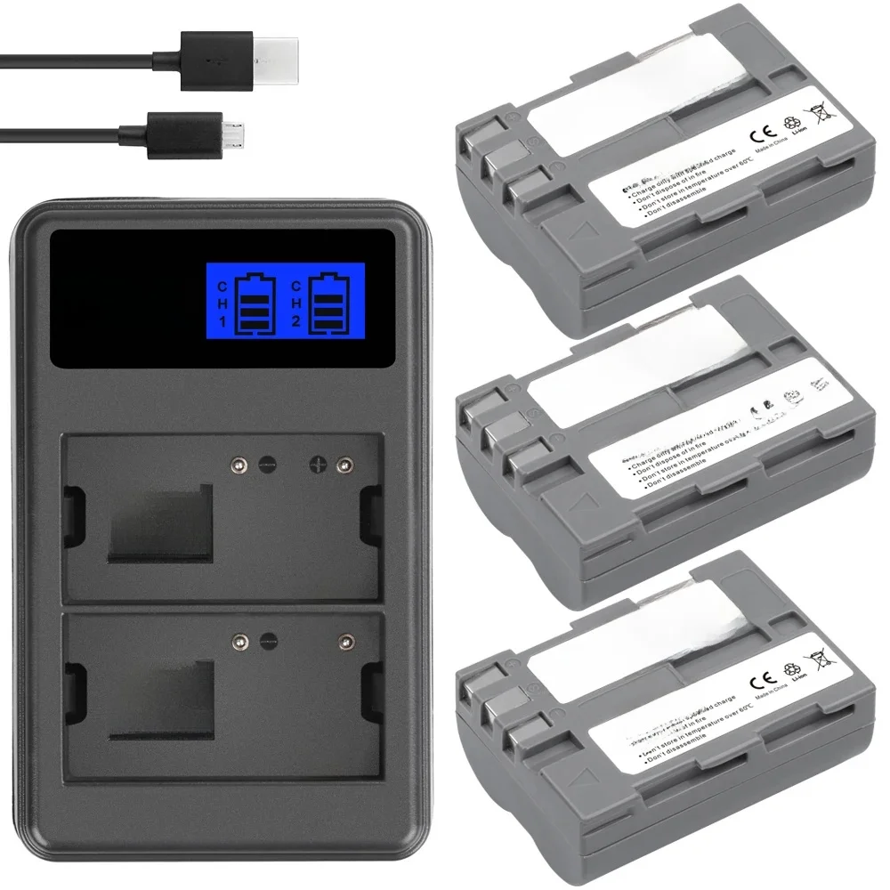 Akumulator NIKON EN EL3E EN EL3A EN-EL3e + ładowarka LCD do Nikon D50 D70 D80 D90 D100 D200 D300S D700 D300S — zdjęcie produktu 7