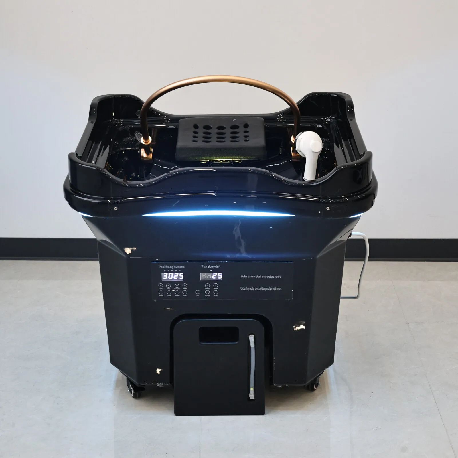 Portable Head Massage SPA equipment. Water-Circulating Rinse-type Head SPA Chair, Salon Furniture With Wastewater Tank.