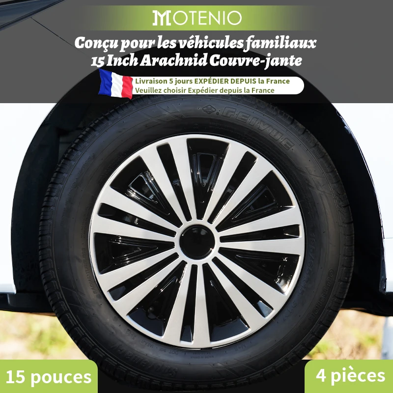 4 Uds cubiertas de rueda diseño de tapacubos para ruedas de acero de 15 pulgadas neumático R15 para la mayorÃa de los coches familiares