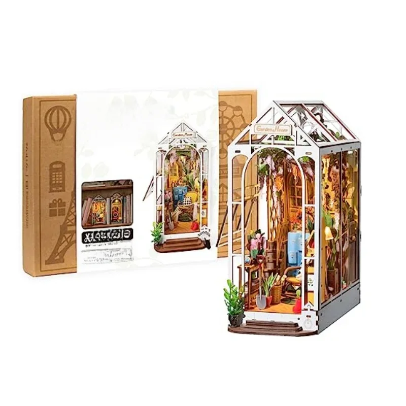 Rolife DIY Book Nook Drewniany Miniaturowy Domek dla Lalek do Wkładania w Półkę na Książki — zdjęcie 2