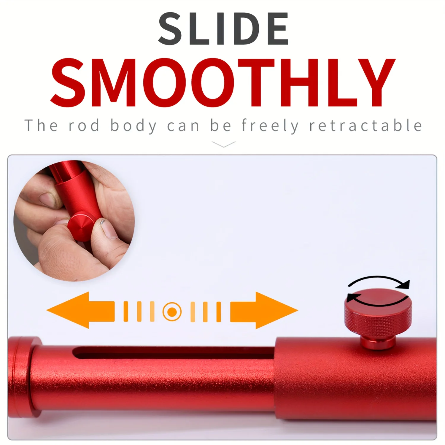 Telescopic Car Dent Repair Support Bar Aluminum Alloy Ideal for Polishing, Trunk/Door/Hood Fixing, Vehicle Repair Tools - view 4