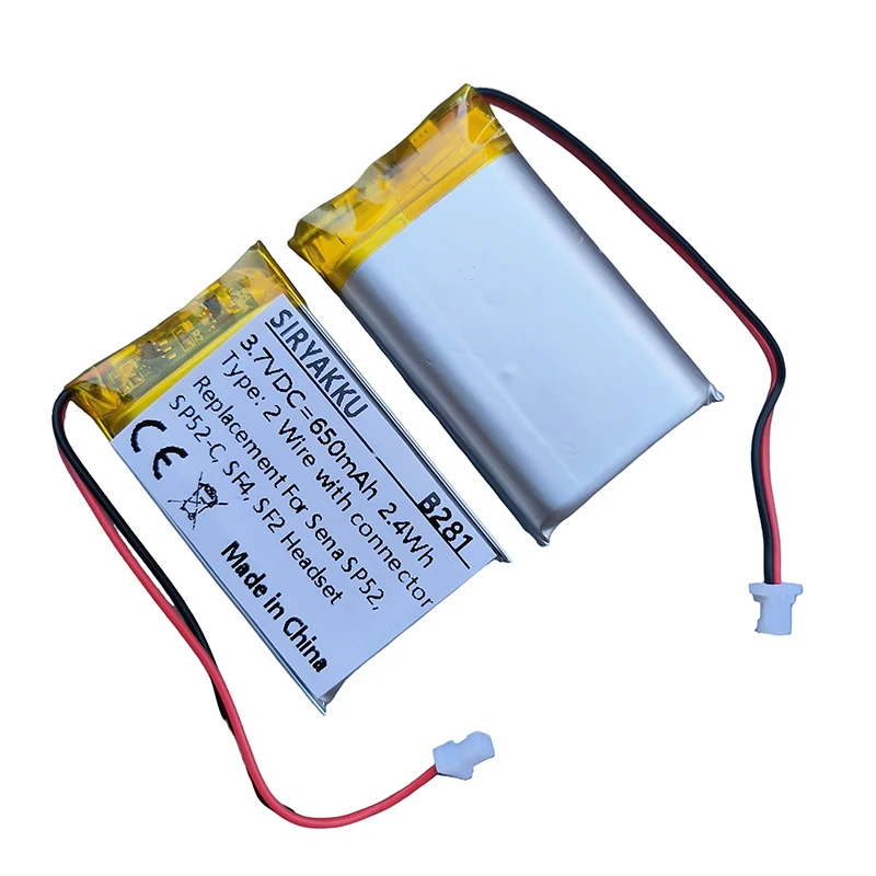 Batteria Cameron Sino Per Sena SF2 E SF4 – 800 MAh, 3.7V, Sostituisce AHB802540, Garanzia 12 Mesi, Certificata CE E RoHS