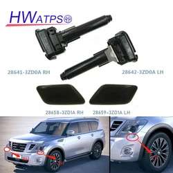 For Nissan Infiniti Patrol Y62 Series 2013-2018 Headlight Washer Telescopic Spray Nozzle & Cover 28641-3ZD0A RH 28642-3ZD0A LH