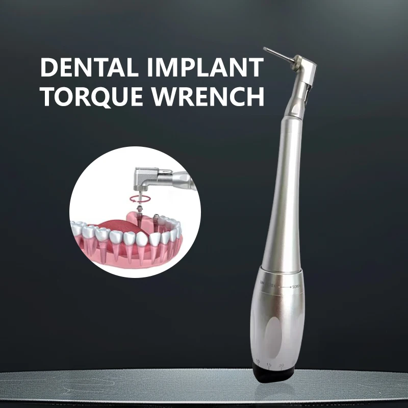 

Dental Implant Torque Wrench Universal Screwdriver Prosthetic Kit Ratchet Implant Repair Tools with 12pcs Driver