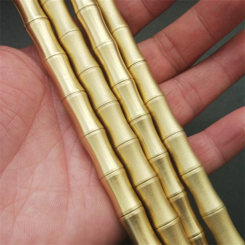 Luxury Brass ปากกาลูกลื่นไม้ไผ่ Body Signature Rollerball Pen Decompress นักเรียนสำนักงานโลหะของขวัญเครื่องเขียน