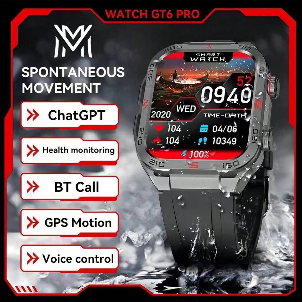 Gt6pro 4GB memory waterproof men smart watch Island dynamic memory NFC game sports pedometer Bluetooth call