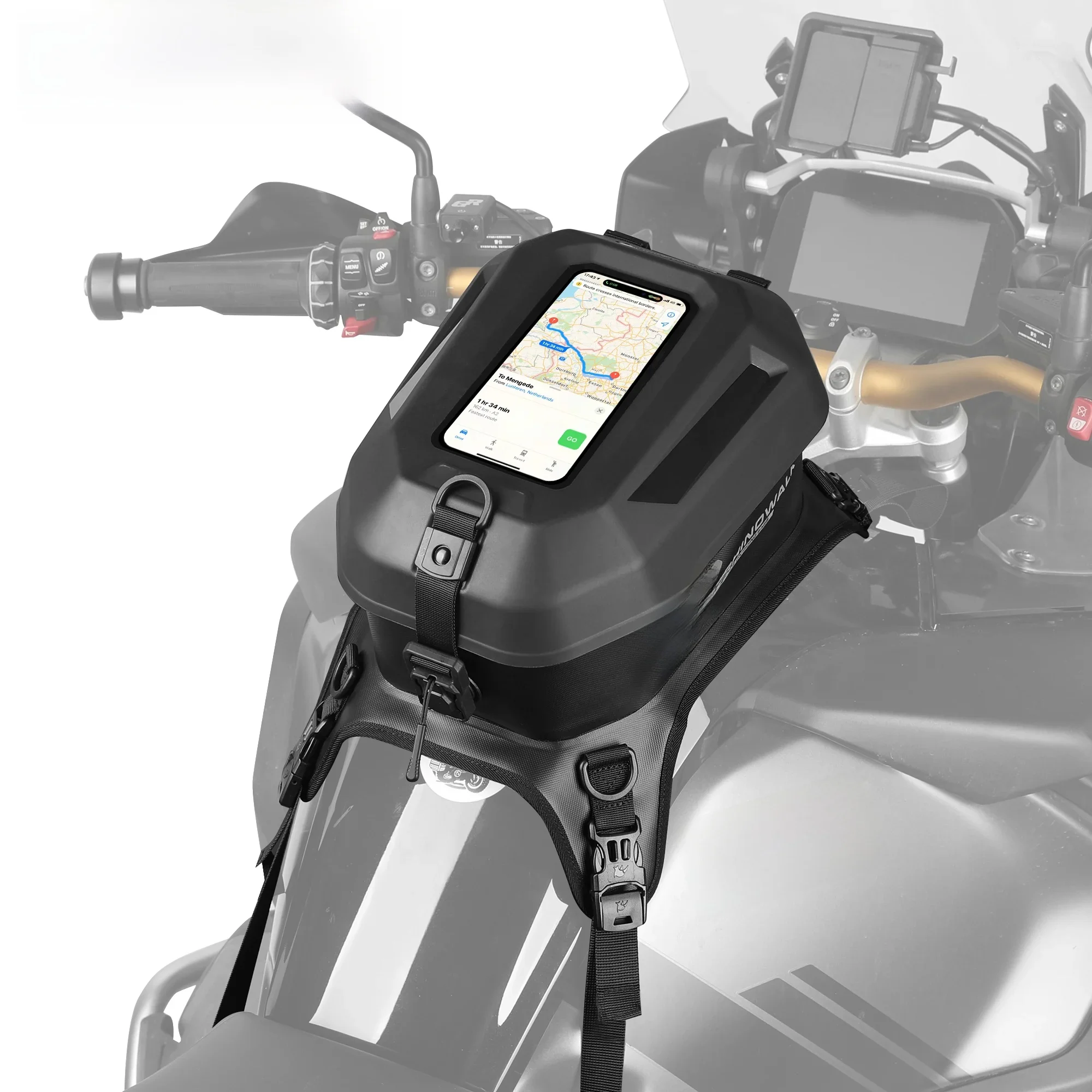 AliExpress Rhinowalk Motorcycle Tank Bag Waterproof 5.6L Magnetic Flap Touchscreen Motorbike Riding Storage Pack Multifunctional Backpack