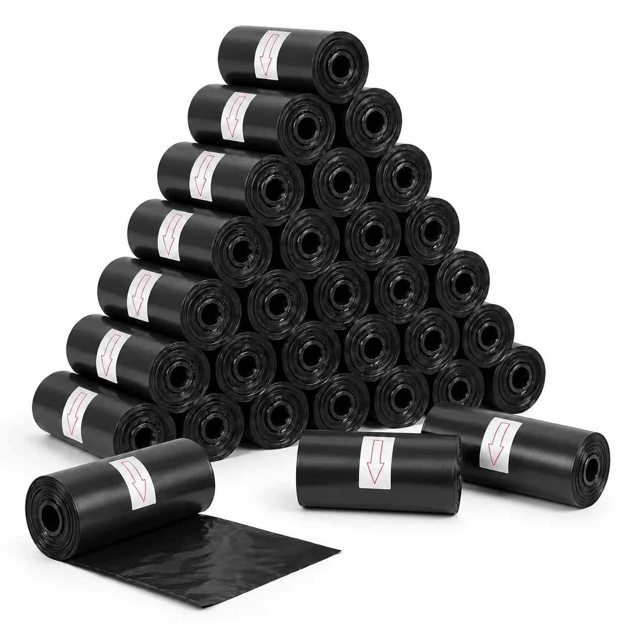Sacchetti per Cani H Hansel Home, 600 Unità, 40 Rotoli, Resistenti e Anti-Perdita, Sacchetti per Escrementi di Cani di Grandi Dimensioni 23X30 cm, Neri