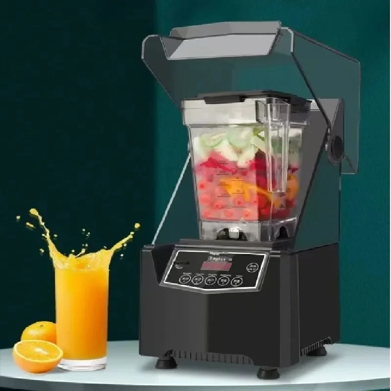 2600W Heavy Duty Commercial Sand Ice Machine 6 Blades Mixer Juicer Food Processor Ice Smoothies Blender High Power Crusher