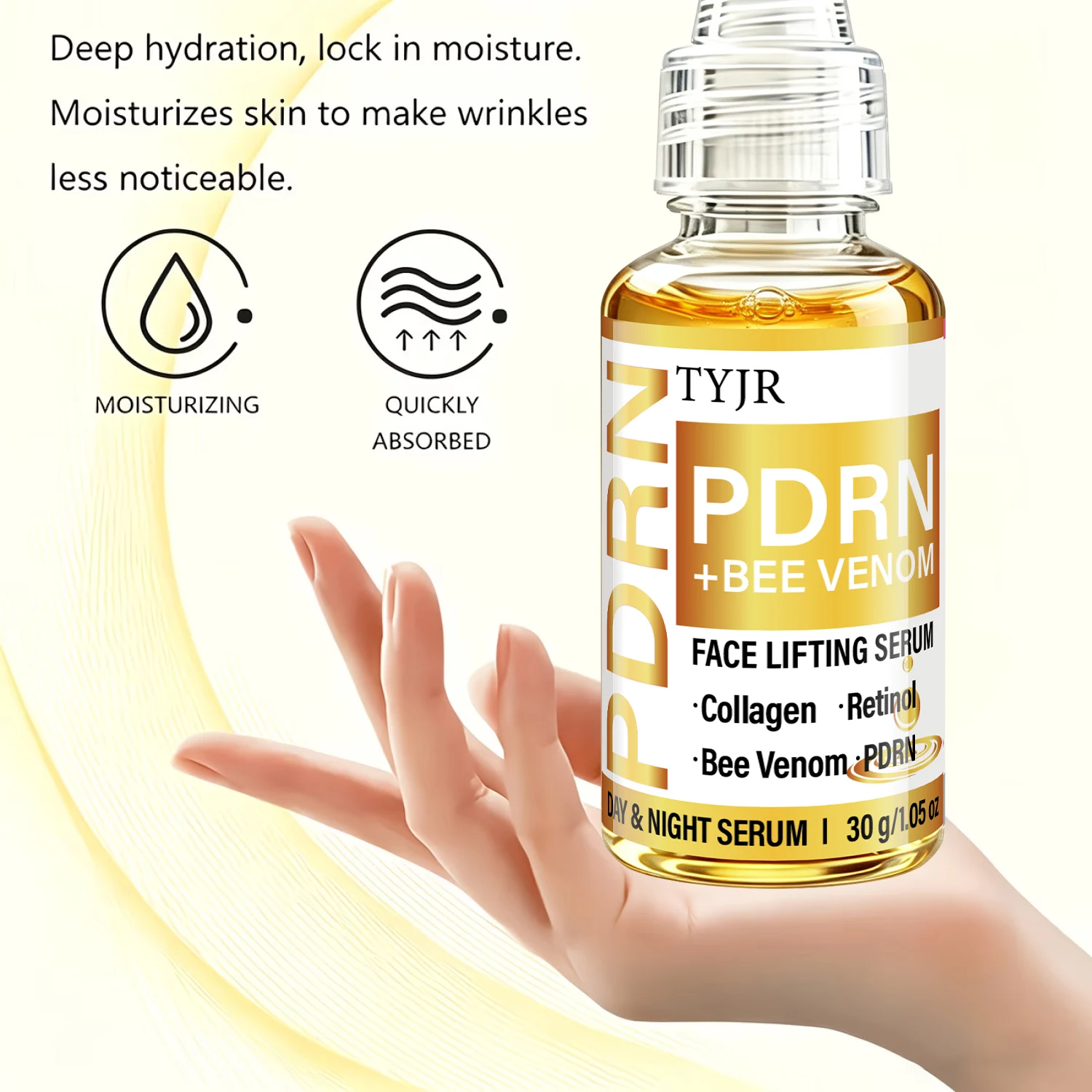 TYJR PDRN Bee Venom Collagen R - The Ordinary Serum Hyaluronic Acid recension och pris