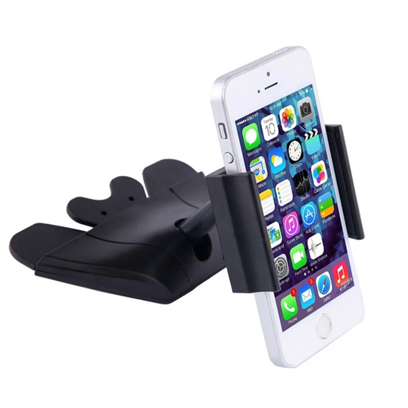 Xnyocn CD-N5 Mobile Phone Holder Car CD Slot Mount Universal 360° Rotation Stand For Xiaomi Huawei iPhone LG Nokia SmartPhone