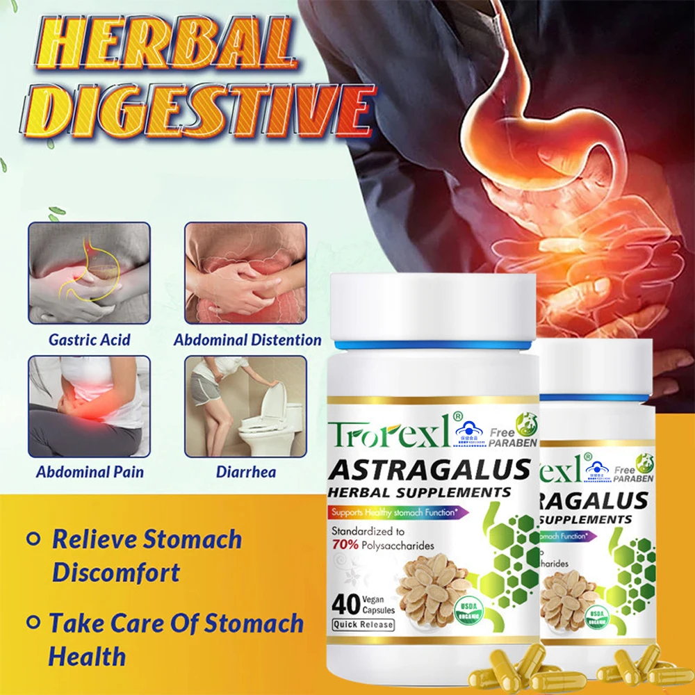 Trorexl Halal Pure natural extract Dandelion Poria Capsules Protecting the gastric mucosa and treating gastritis