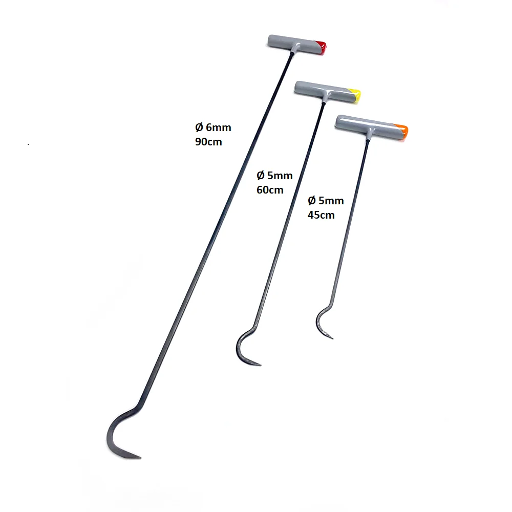 Paintless Dent Repair Tools Dent Fix Car Body Removal PDR Sticks Sets Emirgan Set - 3 Piece Spring Steel Rod Set