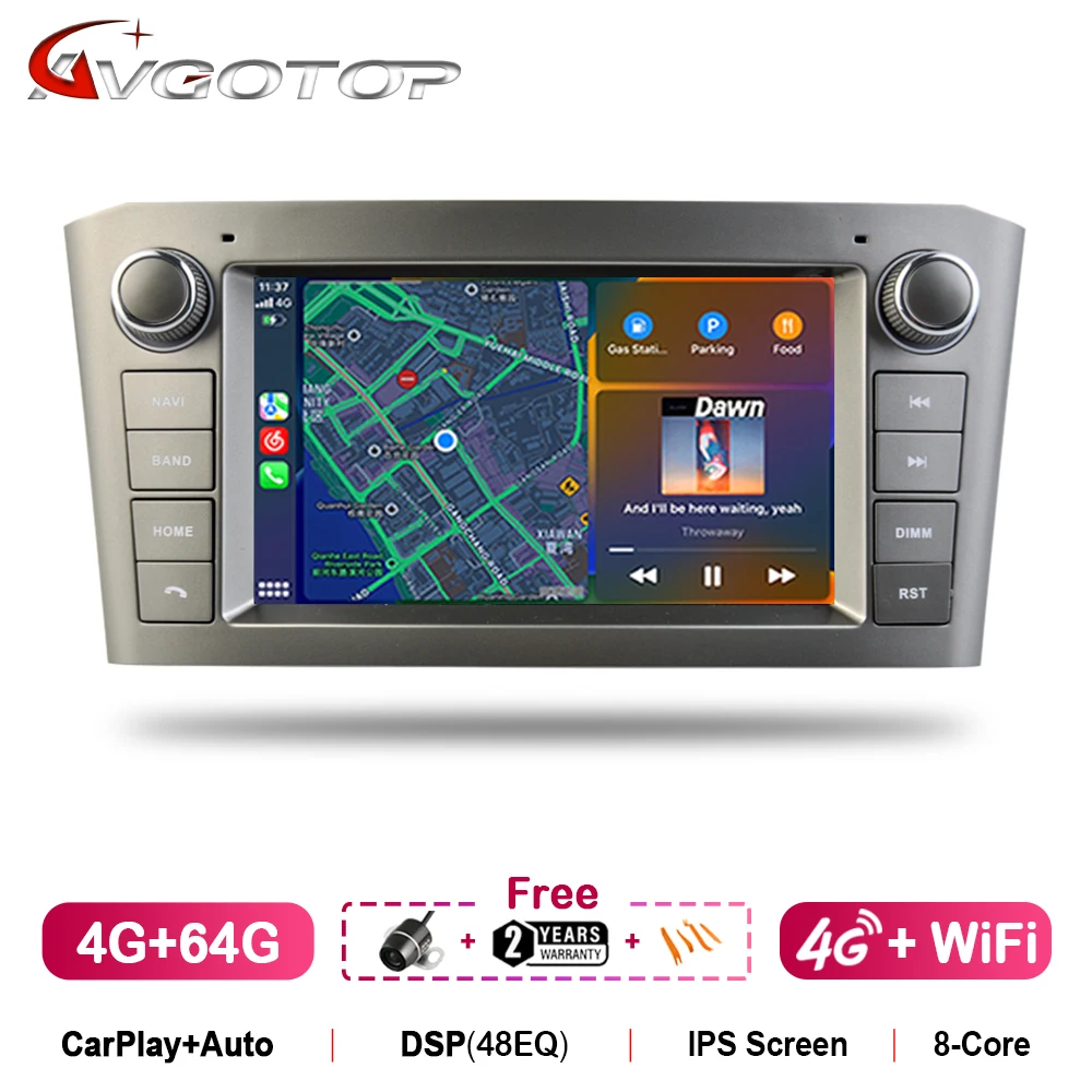 WITSON Android 13 Car Radio For TOYOTA AVENSIS 2002 2003 2004 2005 2006 2007 2008 T250 II Wireless carplay stereo auto headunit