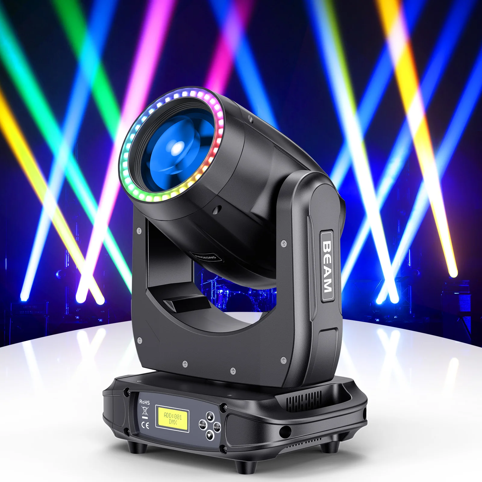 

140W Moving Head Light Effect Beam and Pattern Light High Brightness Rainbow Lighting Rotating KTV Disco Light Stage Light