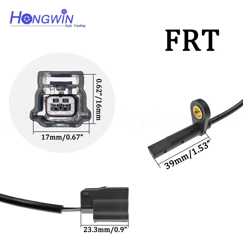 For Nissan Qashqai X-Trail Rogue L4 2.0L 2.5L FWD Front Rear R/L ABS Wheel Speed Sensor 47900-4CE2A, 47900-4CL2A, 47910-4CL0A