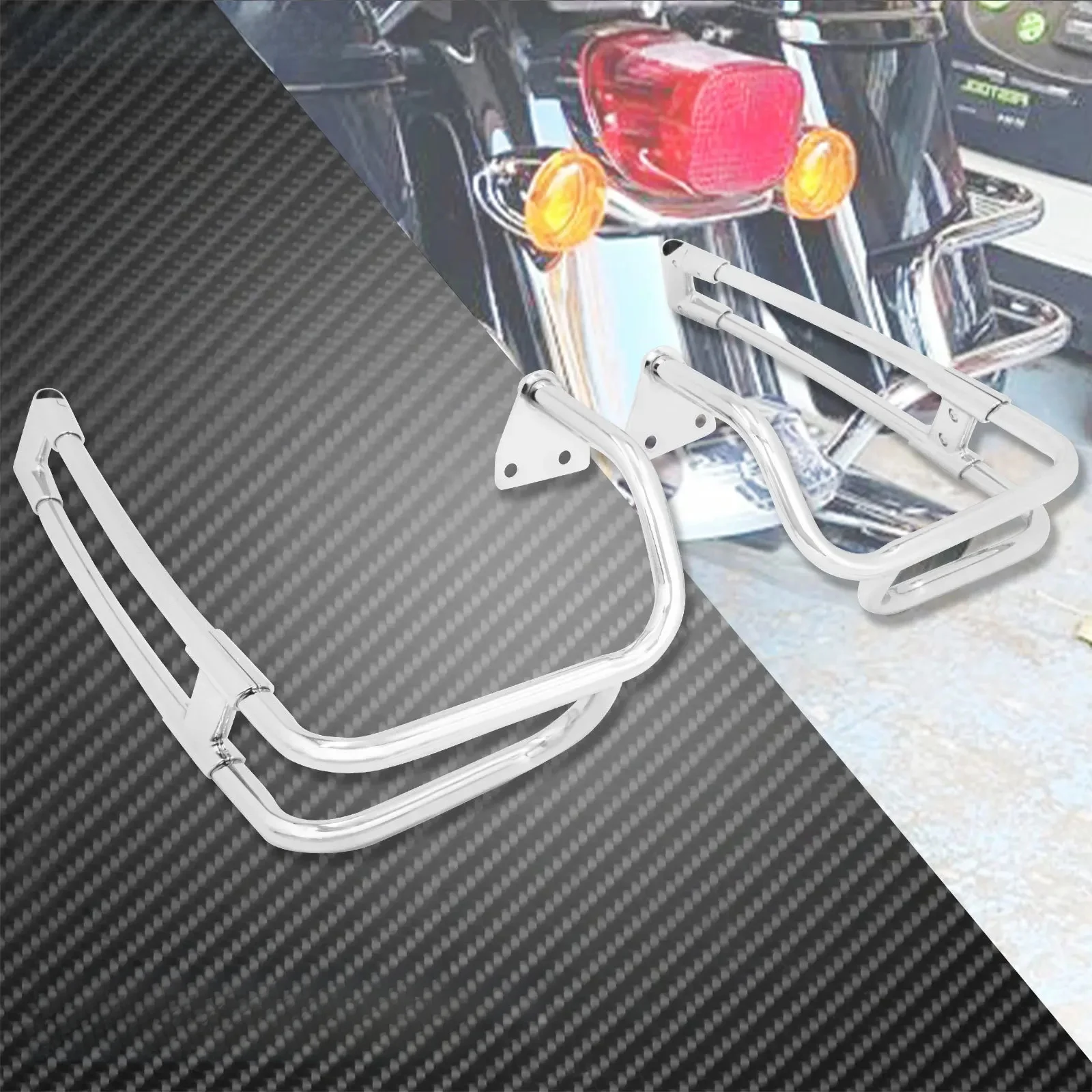 Motocyklowa osłona sakwy tylne szyny wspornik pomocniczy dla Harley Touring Road King FLHR Electra przemieszczanie się po ulicy FLHTK FLTRU 14-Up — zdjęcie 2