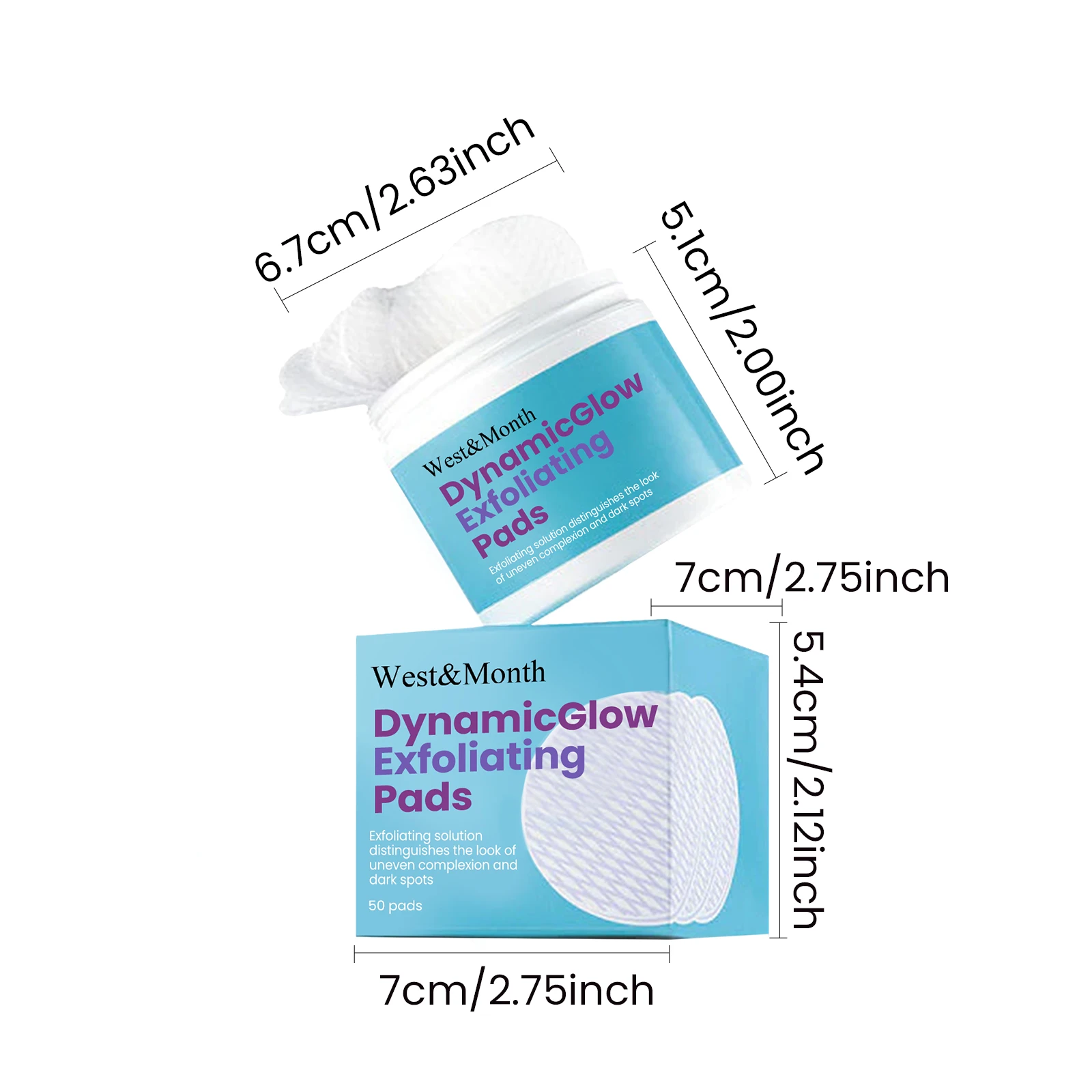 الغرب والشهر 50 قطعة منصات التقشير تنظيف الجلد الميت الإبطين الساقين أجزاء خاصة تفتيح الميلانين الجلد الرقيق منصات نظيفة يوميا #6