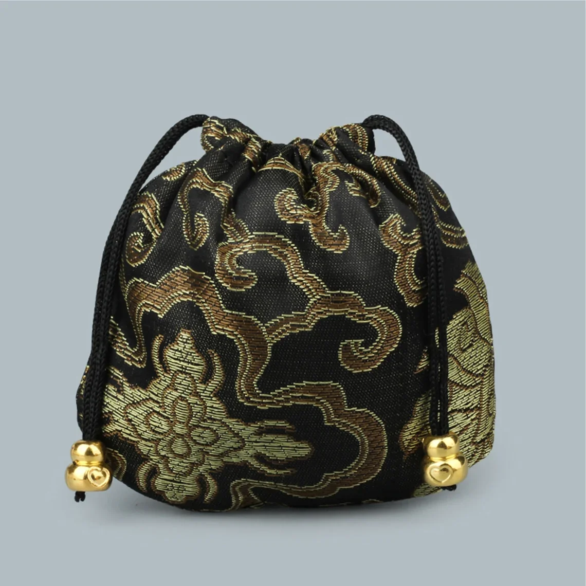 Sac en Poudre pour Emballage de Bijoux, Mélange de 11x11cm, Organisateurs de Poche pour Collier, Bracelet, Perles, Cadeau de Noël et de Mariage, 5 Pièces