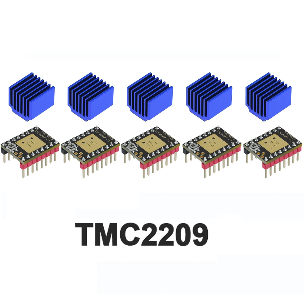 

5PCS TMC2209 Driver Stepper Motor StepStick Mute Driver Silent Excellent Protection For SP-5 Ender 3 3D Printer Part Motherboard